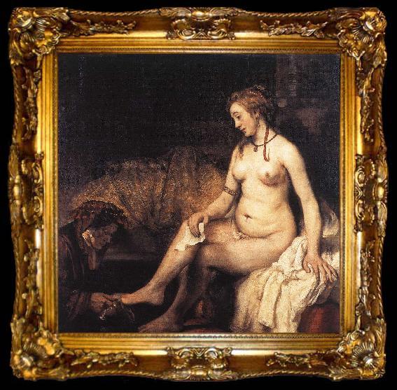 framed  REMBRANDT Harmenszoon van Rijn Bathsheba at Her Bath f, ta009-2